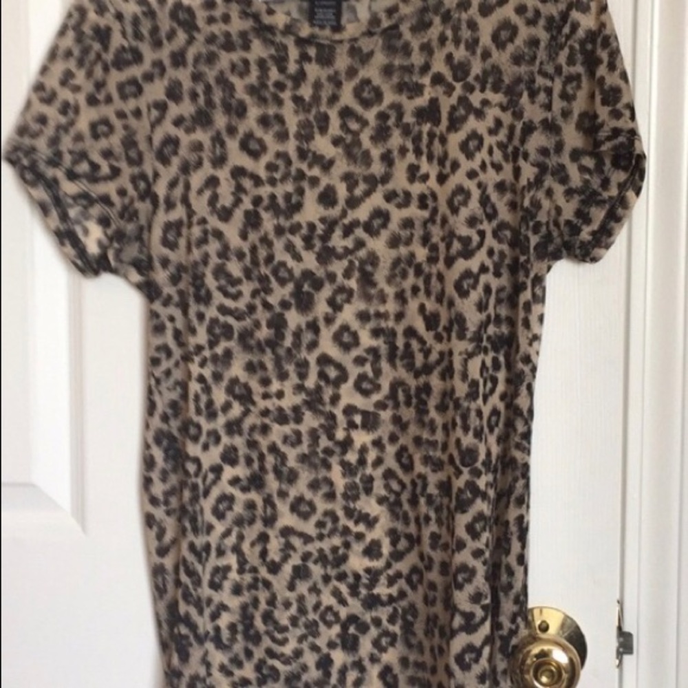 Torrid leopard print sheer tee